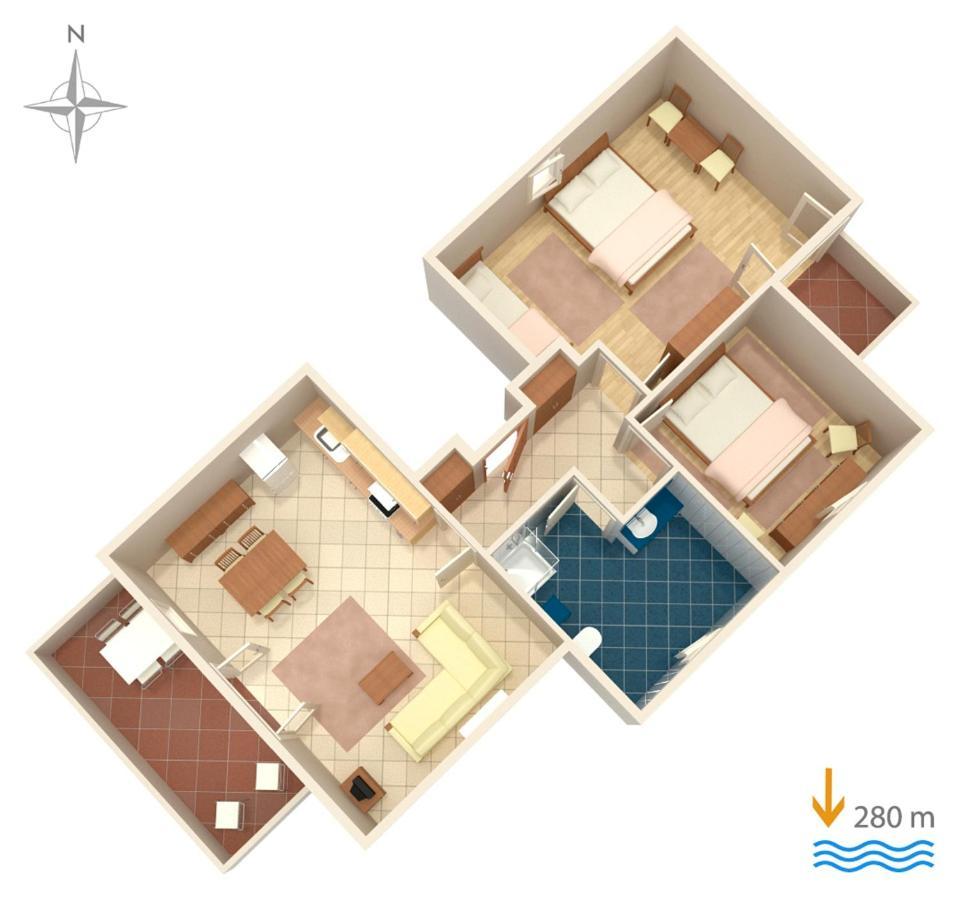 Apartment With A Parking Space Banjol, Rab - 5022
